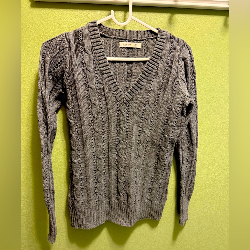 Old Navy Dark Grey Sweater 100% Cotton